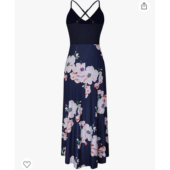 Kilig L Navy Floral Maxi Dress - Picture 9 of 12